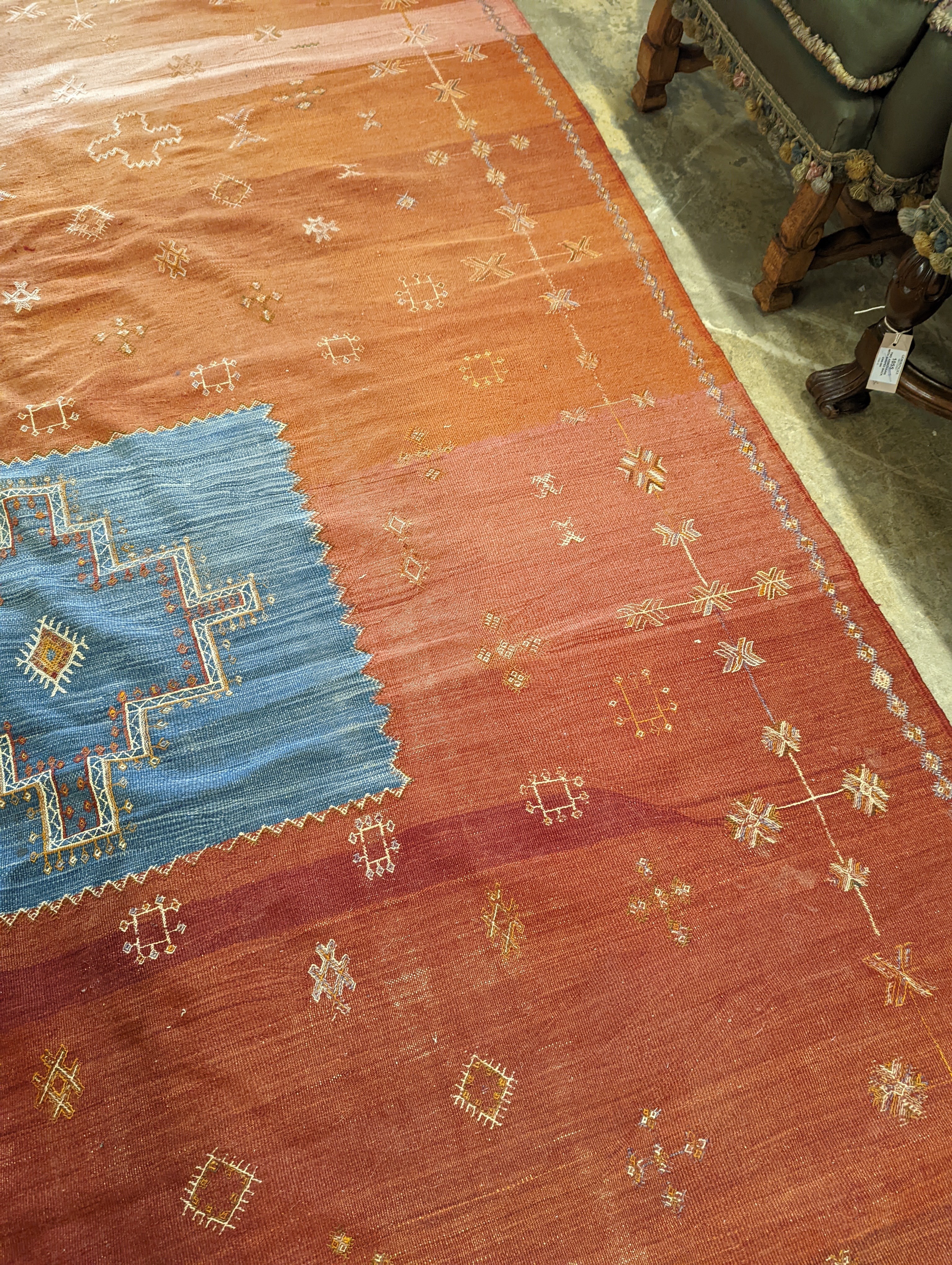 A Gabbah Kelim red ground carpet, 300 x 200cm